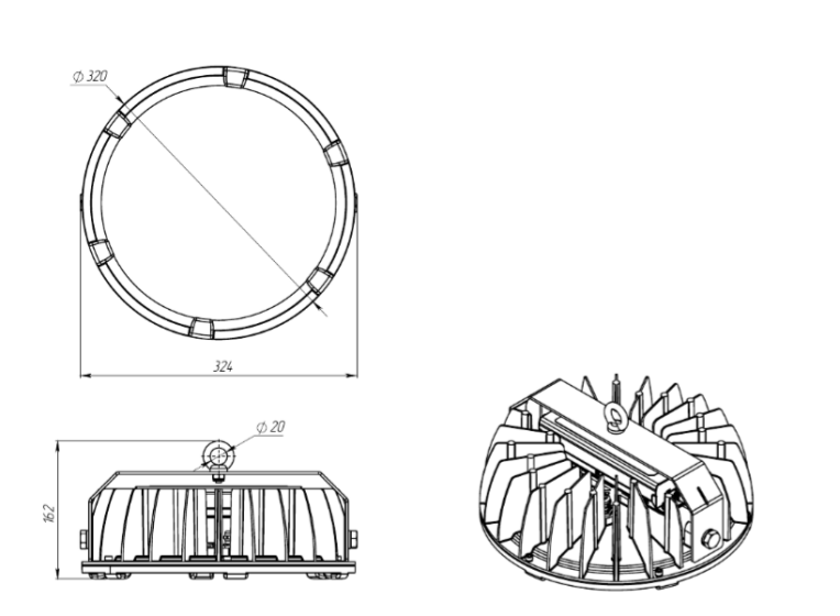 Светодиодный светильник FHB 70-200-850-C120